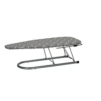 Household Essentials Steel Top Table Top Ironing Board with Iron Rest