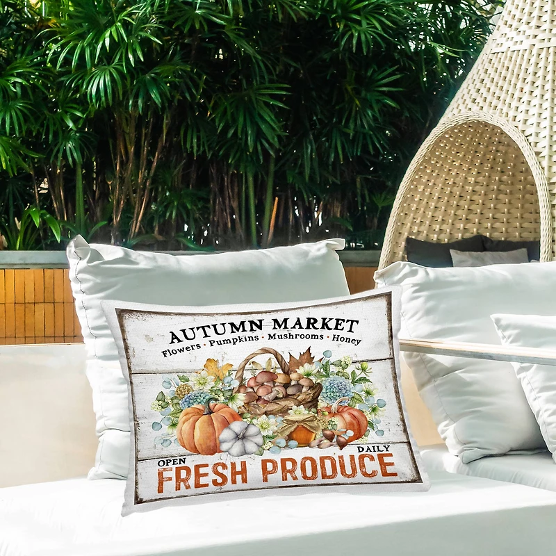 Stupell Industries Fresh Fall Produce Outdoor Printed Pillow