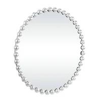 CosmoLiving by Cosmopolitan Silver Metal Orb Framed Wall Mirror 36" x 2" x 36"