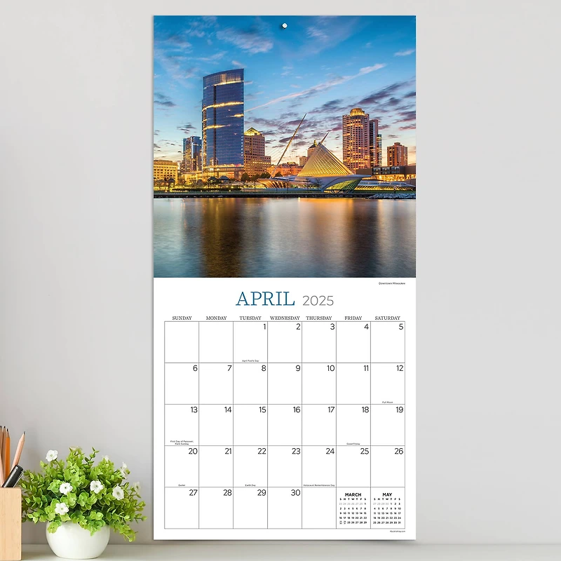 TF Publishing 2025 Wisconsin Wall Calendar
