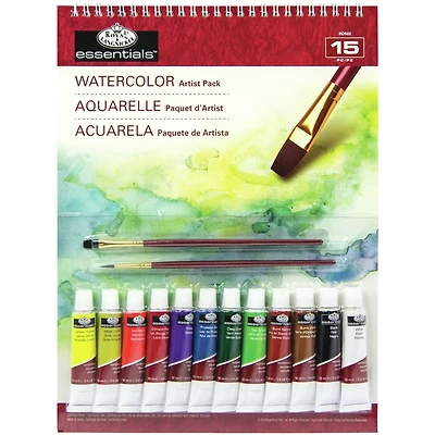Royal & Langnickel® Essentials™ 15 Piece Watercolor Artist Pack