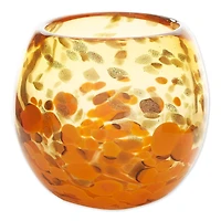 4" Orange Bowl Vase