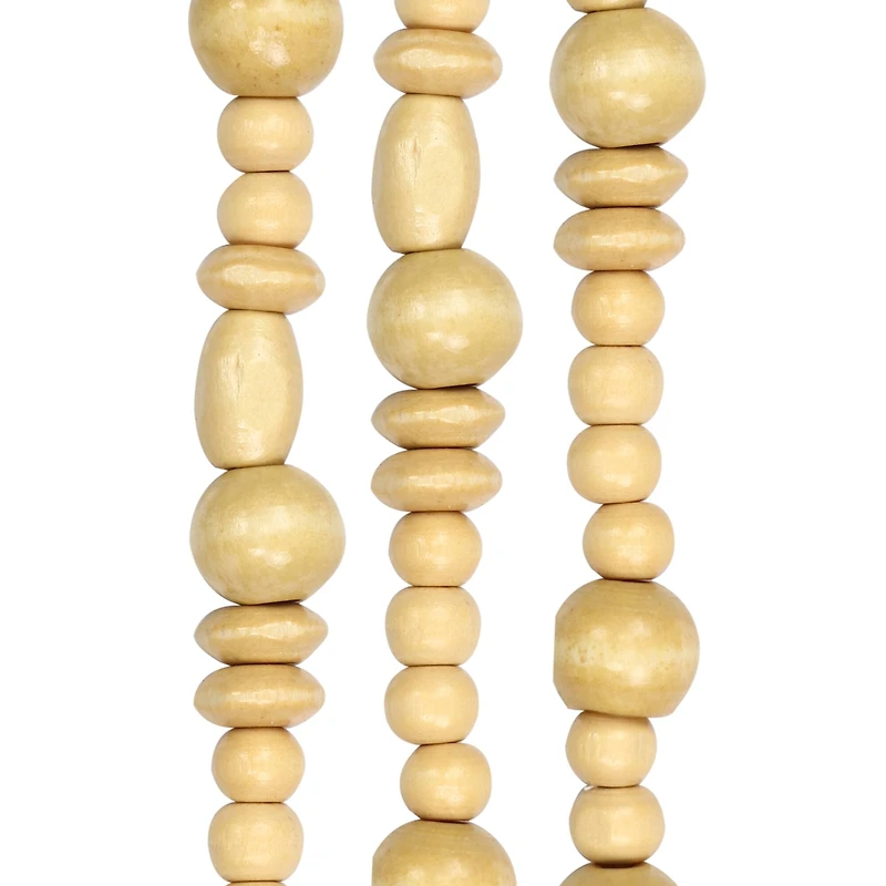 Tan Wood Mixed Beads by Bead Landing®