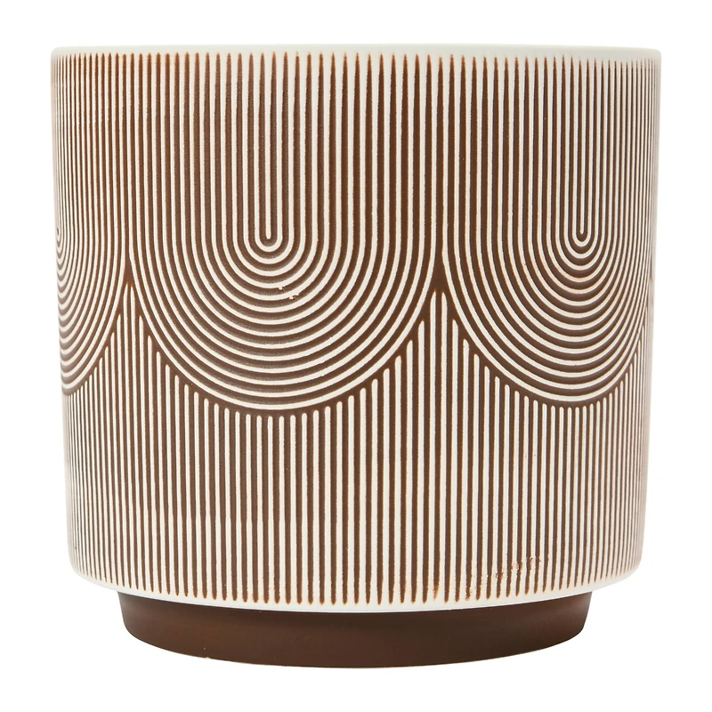 Hello Honey® 6" Textured Stoneware Planter