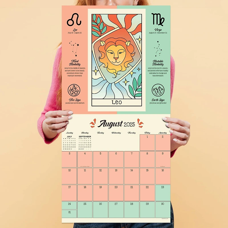 TF Publishing 2025 Astrology Wall Calendar