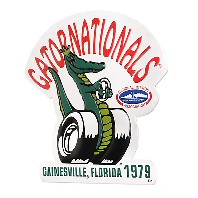 NHRA Gatornationals® Embossed Shaped Metal Wall Sign