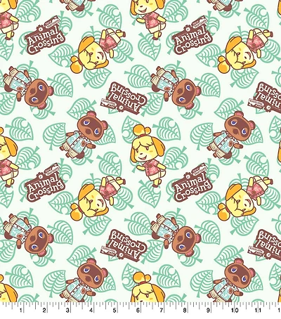 Nintendo Animal Crossing New Horizons Tom & Isabelle Nook Cotton Fabric