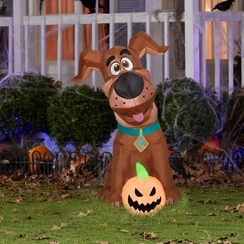 3.5ft. Airblown® Inflatable Halloween Puppy Scooby-Doo with Pumpkin