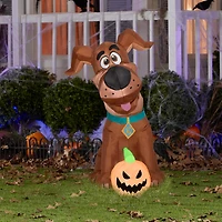 3.5ft. Airblown® Inflatable Halloween Puppy Scooby-Doo with Pumpkin
