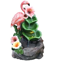 Santa's Workshop 18.5" LED Flamingo Fountain