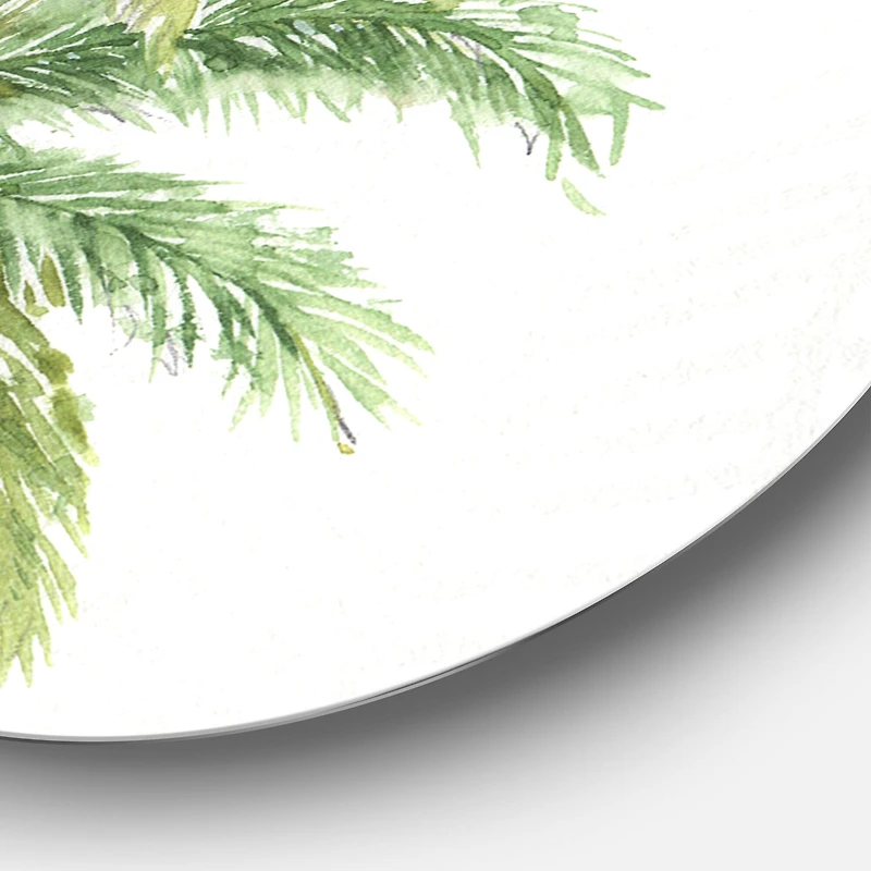 Designart - Mixed Botanical Greens palms IV