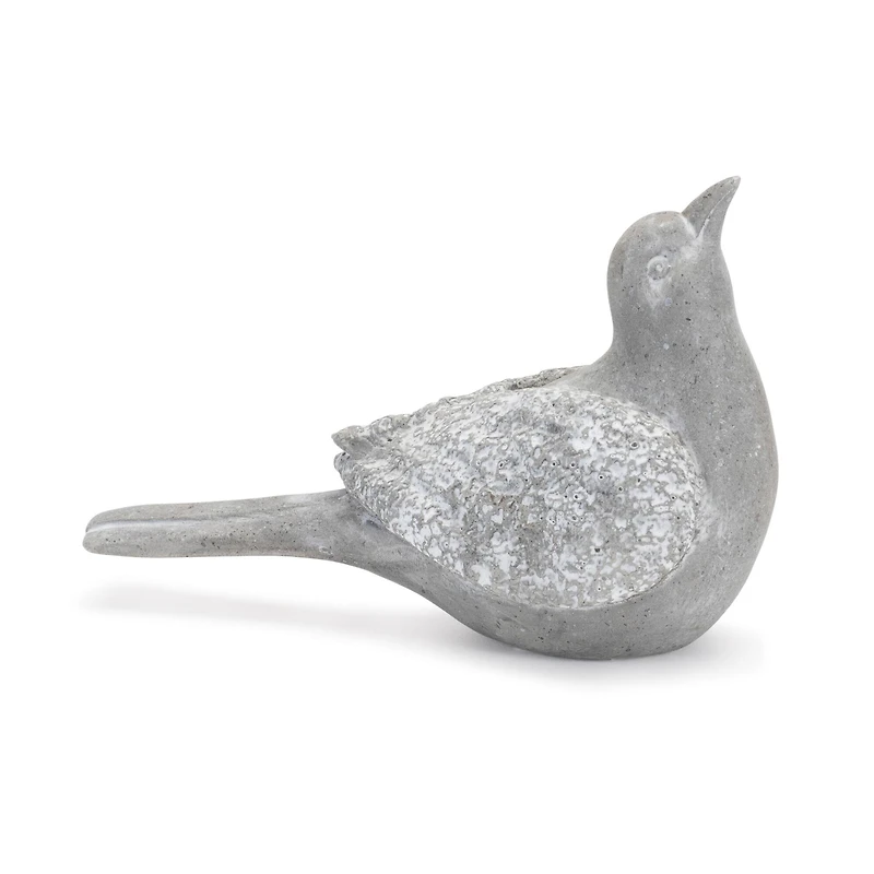 Faux Stone Garden Bird Figurines Set