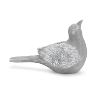 Faux Stone Garden Bird Figurines Set