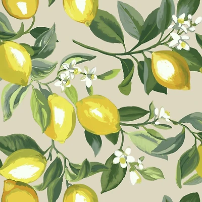 RoomMates Lemon Zest Peel & Stick Wallpaper