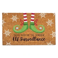 Under Elf Surveillance Doormat