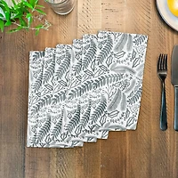 Green Winter Pattern 10" x 10" Cotton Twill Napkin