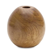 Natural Wood Bud Vase Set