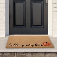Natural Coir Hello Pumpkin Fall Harvest Doormat