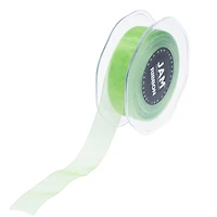 JAM Paper 7/8" x 25yd. Sheer Satin Ribbon
