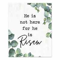 For He is Risen Tabletop Canvas Art