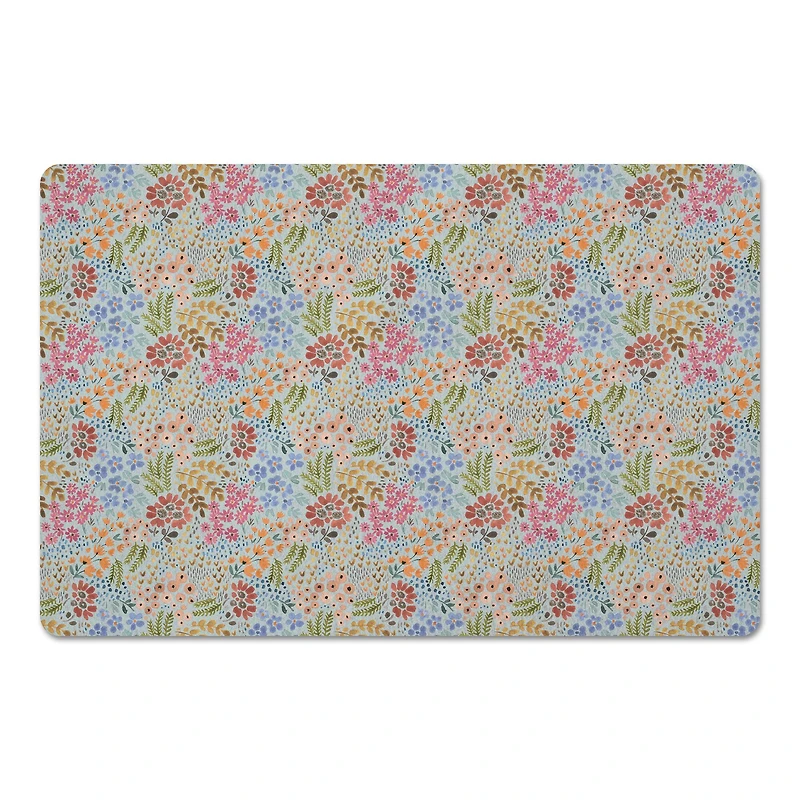 Wild Flower Floral Floor Mat