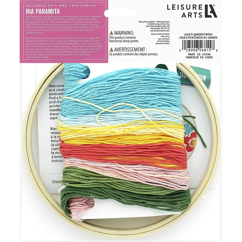 Leisure Arts® 6" Garden Fresh Embroidery Kit