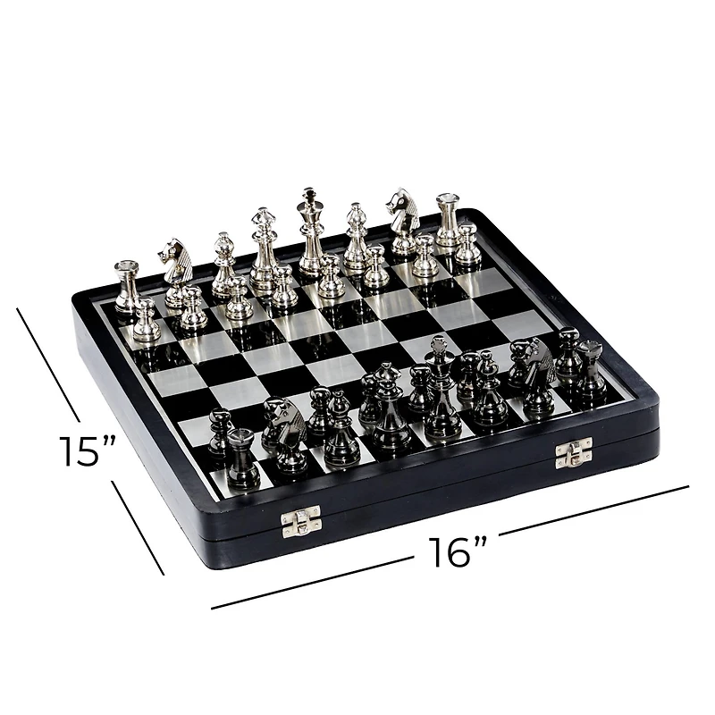 Black Traditional Chess Game Set