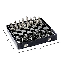 Black Traditional Chess Game Set