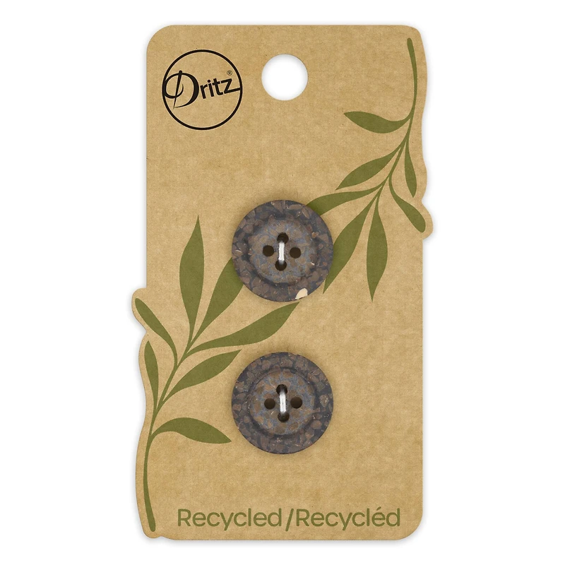 Dritz® 18mm Brown Recycled Coconut Round Buttons, 6ct.