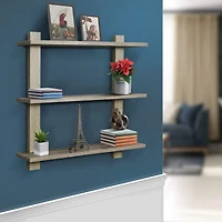 Sorbus 23.6" Triple Tier Floating Shelf