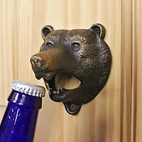 Design Toscano 3.5" Grizzly Bear of the Woods Cast Iron Bottle Opener, 2ct.