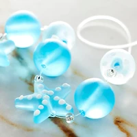 Aqua Glass Starfish Mix Beads by Bead Landing™