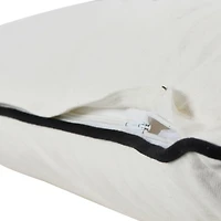 Hello Honey® Cream & Black Better Together Applique Lumbar Pillow