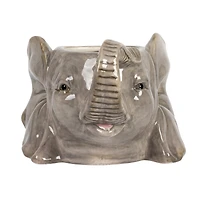Hello Honey® 6.75" Round Ceramic Elephant Head Planter
