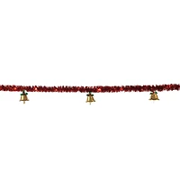 6ft. Gold Bells & Red Tinsel LED String Lights by Ashland®