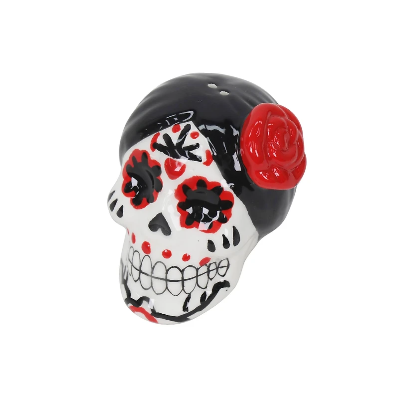 Day of the Dead Sugar Skull Ceramic Salt & Pepper Shaker Set by Ashland®