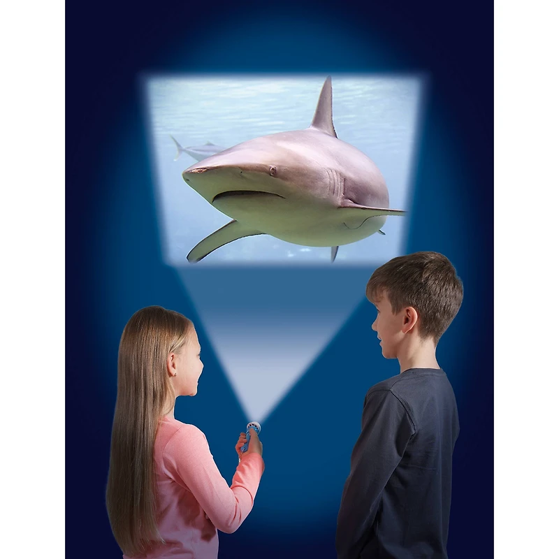 Brainstorm Toys Shark Flashlight & Projector With 24 Shark Images