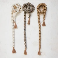 Hello Honey® 6ft. Handmade Wool Felt Ball Garland with Jute Tassels