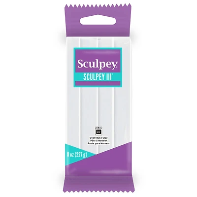 Sculpey III® White Oven-Bake Clay, 8oz.