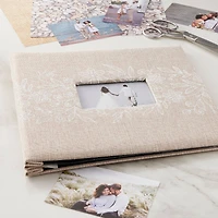 6 Pack: Floral Burlap Scrapbook Album by Recollections™
