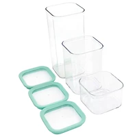 Martha Stewart Mint Green Plastic Stackable Container Set