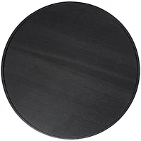 21" Black Metal Open Grid Frame Accent Table