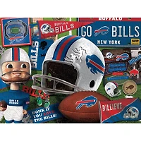 NFL Buffalo Bills Retro Series 333 Piece Wooden Puzzle