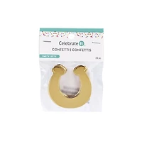 12 Packs: 20 ct. (240 total) 2" Gold Horseshoe Confetti by Celebrate It™