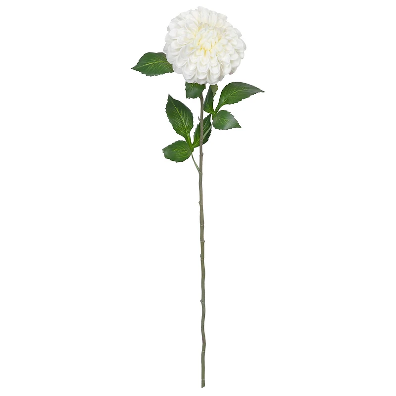 29" White Ball Dahlia Stem by Ashland®