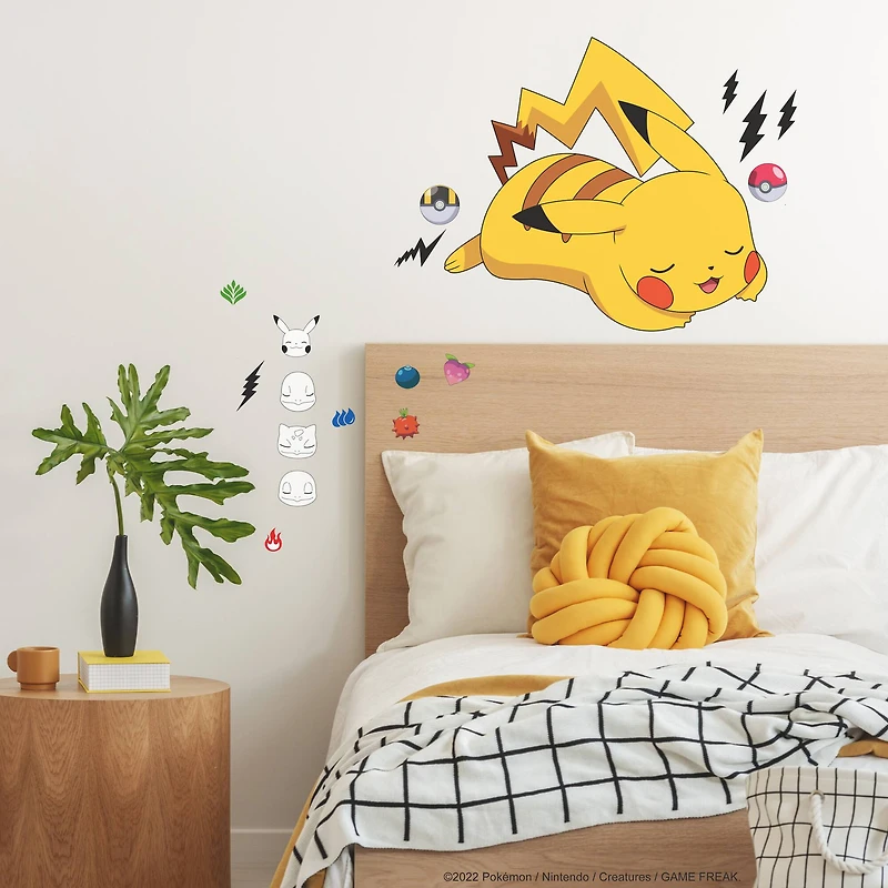 RoomMates Pokémon Sleeping Pikachu Giant Peel & Stick Wall Decals