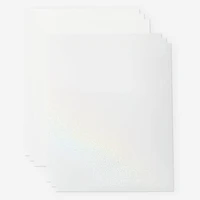 Cricut® Printable White US Letter Waterproof Holographic Sticker Set