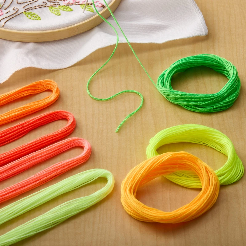 Neon Embroidery Floss By Loops & Threads®