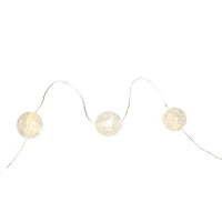 27ct. Warm White LED Clear Cracked Ball String Lights on Silver Wire by Ashland®