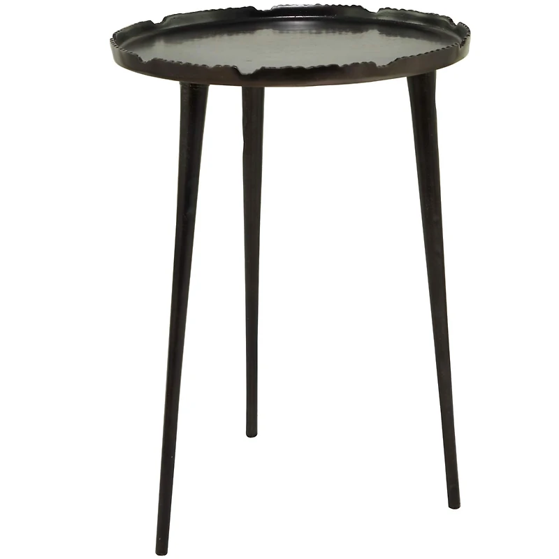 21" Aluminum Accent Table with Tray Top